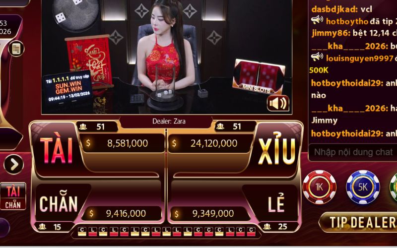 Casino trực tuyến bàn Baccarat và Roulette