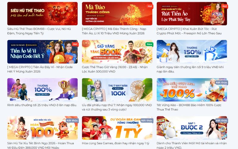 Các chương trình khuyến mãi nhà cái hấp dẫn